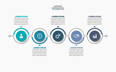 Business data visualization. timeline infographic icons designed for abstract background template milestone element modern diagram process technology digital marketing data presentation chart Vector