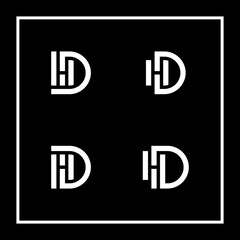 abstract letter monogram logos collection. icon for luxury business, elegant, simple. Premium Vectors.