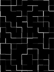 3d black tiles