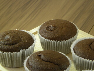 Cupcake Chocolate sem cobertura 18
Chocolate cupcake without icing 
