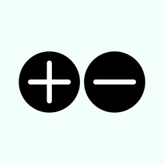 Obraz premium plus and minus icon