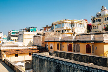 Bagore Ki Haveli and old traditional houses in Udaipur, India