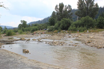 mountain river in the mountains