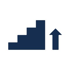 Fototapeta premium Step Ladder Flat Icon Vector Logo Template Illustration