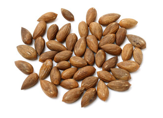Torreya grandis seeds nut on white background