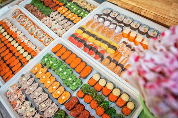 sushi japanese food style 