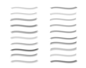 Set of 20 editable bristle brushes ink paint vector. Created using AI CS6.