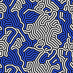 abstract dark blue organic fluid shape pattern with monochrome point vivid splashes.