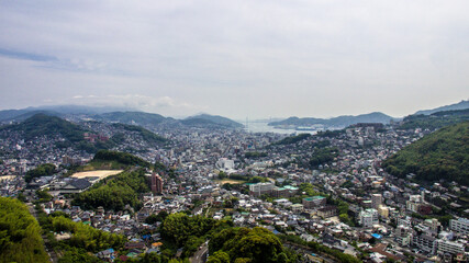 Panoramic view of Nagasaki City taken from aerial photography_14