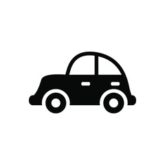 Beetle retro car icon vector graphic illustration