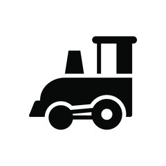 Locomotive train icon vector graphic illustration