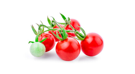 Tomatoes isolated on white background.