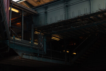 Naklejka premium metro subway at the NY
