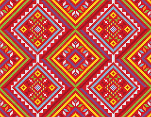 Seamless Ethnic Filipino Yakan Pattern 1