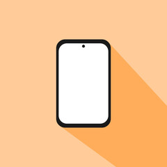 smartphone icon isolated modern flat design vector