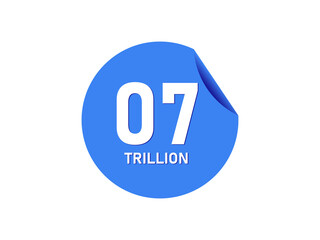 7 trillion texts on the blue sticker