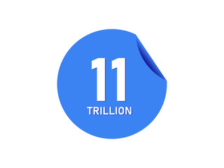 11 trillion texts on the blue sticker