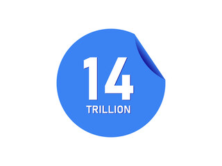 14 trillion texts on the blue sticker