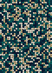 Fototapeta premium Abstract Geometric Pattern generative computational art illustration