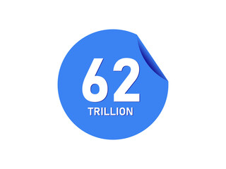 62 trillion texts on the blue sticker
