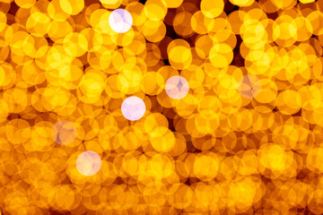 Festive golden bokeh as abstract