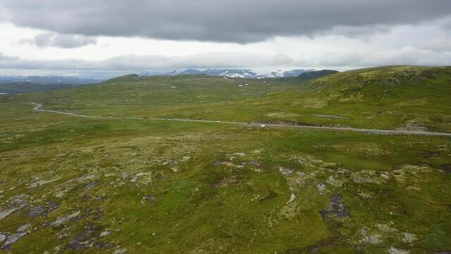 Flight Over Norway Country Side In 2018