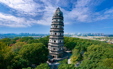 “Huqiu Tower”, the second leaning tower in the world, List of national parks of China Tiger Hill, Suzhou, Jiangsu Province, China