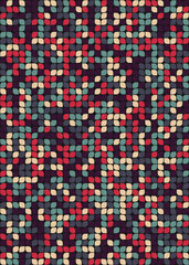 Fototapeta premium Abstract Geometric Pattern generative computational art illustration