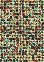 Fototapeta premium Abstract Geometric Pattern generative computational art illustration