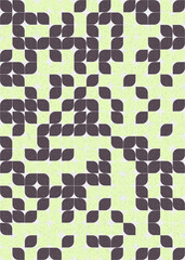 Abstract Geometric Pattern generative computational art illustration