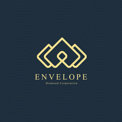 Diamond logo with the elegant colour.  