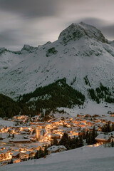 Night shot in Lech am Arlberg