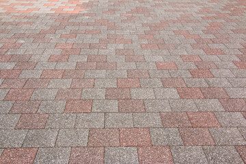 風景素材　綺麗な模様の歩道