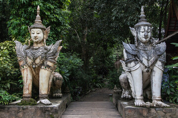Mythological Creatures at Wat Pha Lat in Chiang Mai