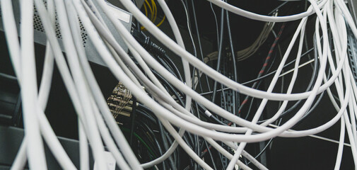 cable on a white background