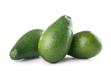 avocado, clipping path, isolated on white background full depth of field .