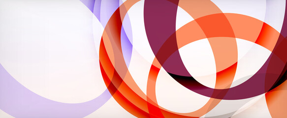 Ring geometric shapes, o letter repetition wallpaper. Abstract background for business or technology presentations, internet posters or web brochure covers