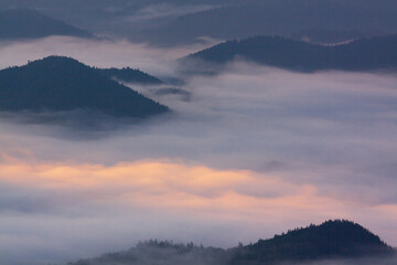 大雪山　銀泉台の雲海