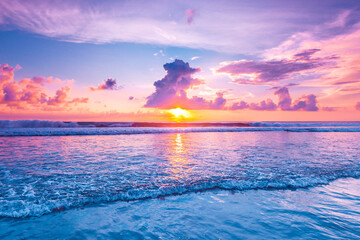 Sunset over sea on Bali