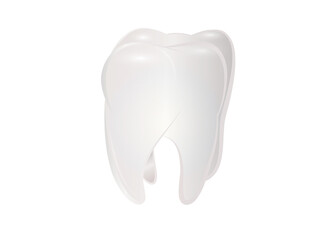 strahlend weißer Zahn