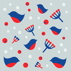 Scandinavian style winter pattern