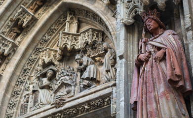 detail of the cathedral de seville,Andalusia