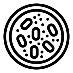 
Trendy icon of petri dish, linear vector
