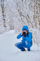 Fototapeta na wymiar winter photo shoots