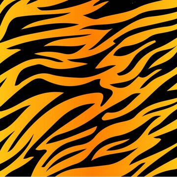 pattern texture tiger orange and yellow color stripe repeated seamless black