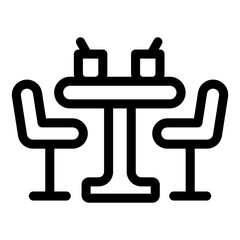 
Bar table linear style icon, editable vector 
