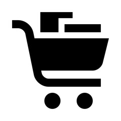 Shopping cart with purchases