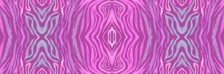 Pink Zebra Leather Texture. Psychedelic Fashion Lines. Seamless Wildlife Background. Wave Ethnic Fabric. Tiger Leather Texture. Seamless Camouflage Abstract Stripes. Violet Zebra Leather Print.