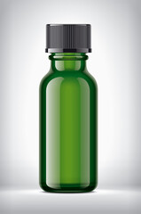 Pharmaceutical bottle on background. 