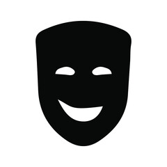 Fototapeta na wymiar theater mask vector icon